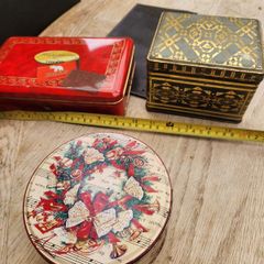 old tin boxes