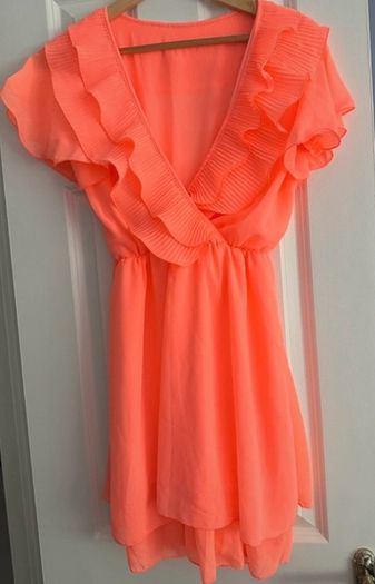orange sun dress