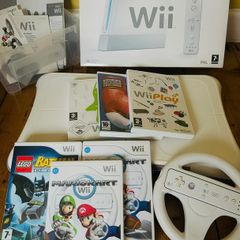 Nintendo Wii Bundle Boxed Console, Wii Fit Board, 2 Controllers & Games