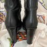 Pedro Anton Black Leather Wedge Boots Image 4