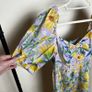 Farm Rio Floral Mini Dress Sz 12UK 8US L Smock Puff Sleeves Casual Resort Image 6