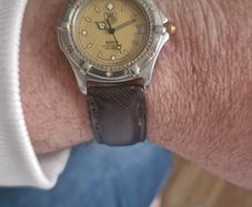 Heuer, 2000 (Vintage, circa mid 80's) 34mm, 2 tone