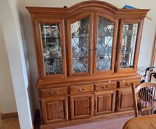 Oak Display Cabinet