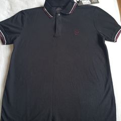 NEW Black firestrap polo tshirt