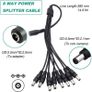 12V 5A 60W Security Camera Power Adapter 100V-240V AC to DC with 8-Way Power Splitter Cable Power Supply for CCTV Security Camera DVR, LED Strip Lights Image 6