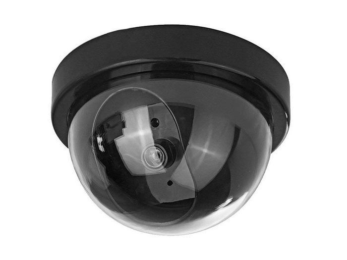 New Realistic Dummy Fake Security Camera Surveillance Indoor CCTV Red LED #1241