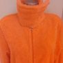 Janina neon orange zipped fleece jacket size UK20 EU48 Postage included Image 3