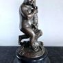 Paul Schmidt-Felling (1835-1920) Boy With Hare - Bronze, Marble, Signed Image 10