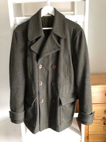 DKNY Mens Wool Pea Coat