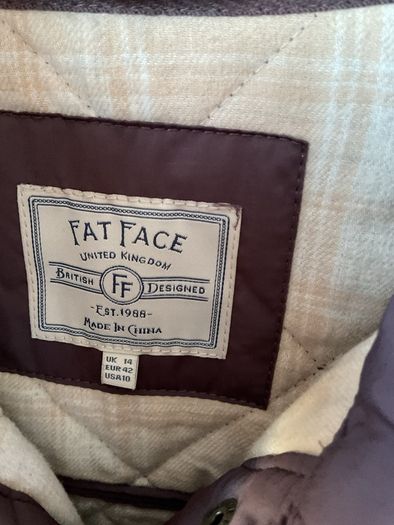 jacket fat face size 14 longline shacket burgundy/ plum shade