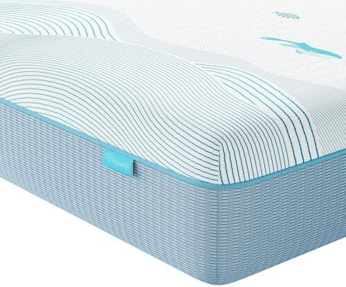 Double Mattress, 20CM Ocean-Inspired Double Memory Foam Mattress with Cooling Gel Foam and Breathable Mesh - Medium Firm, 135x190x20cm