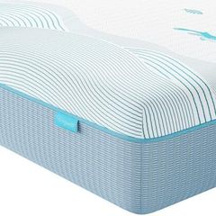 Double Mattress, 20CM Ocean-Inspired Double Memory Foam Mattress with Cooling Gel Foam and Breathable Mesh - Medium Firm, 135x190x20cm