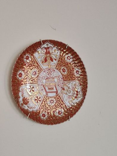 Antique 142 years old hand painted plate Copeland , England 1883