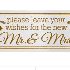 Metal Wedding Sign