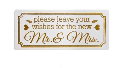 Metal Wedding Sign