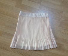 Beige mini skirt
