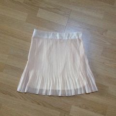 Beige mini skirt