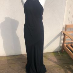 Coast Bias Black Dress Size 14