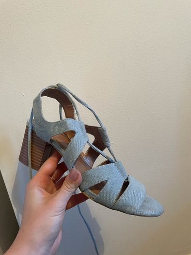 Denim blue heels