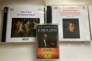 A set of 4 classic music releases across CD and cassette formats: