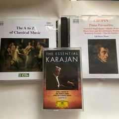 A set of 4 classic music releases across CD and cassette formats: