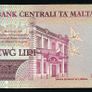MALTA - 2 Liri 1967 (1994) Banknote P 45d (aUNC) Image 2