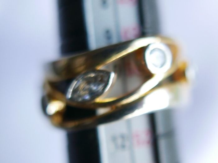 Vintage 925 Sterling Silver Gold Plated Ring Women Fashion Jewelry Cubic Zircon Ring