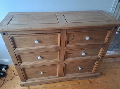 6 Drawer Pine Chest