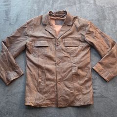 Vintage 1970s Three Angels Leather Jacket Mens Medium