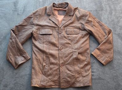 Vintage 1970s Three Angels Leather Jacket Mens Medium