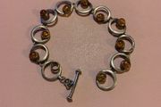 Sterling Silver Amber Bracelet