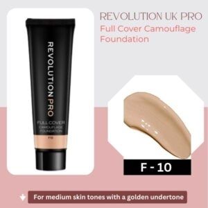Revolution Pro Full Cover Camouflage Foundation - F10 - New - Sealed