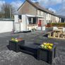 wooden planter with bench Image 10