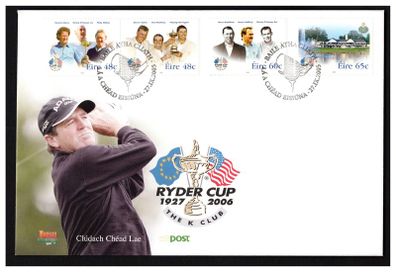 2005 Ireland Ryder Cup Commemorative Stamps An Post First Day Cover (FDC)