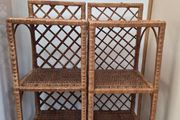Wicker Rattan Shelving Units