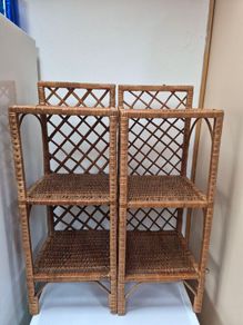 Wicker Rattan Shelving Units