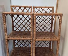 Wicker Rattan Shelving Units