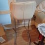 white leather stool Image 3