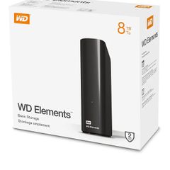 WD Elements HDD 8TB Desktop Harddrive brand New in Box