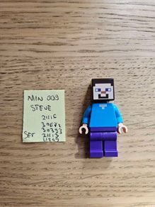lego min009 steve, set 30672, 21116, 30393, 21113, 21249