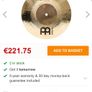 Meinl 10" Brilliant Polyphonic Splash Limited Edition Image 3