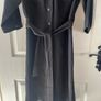 Pure Collection Belted Shirt Dress - Size UK 12 - Silk and Linen Image 4