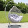 New Garden Rattan Hanging Swing Egg Chairs / Delivery Image 5