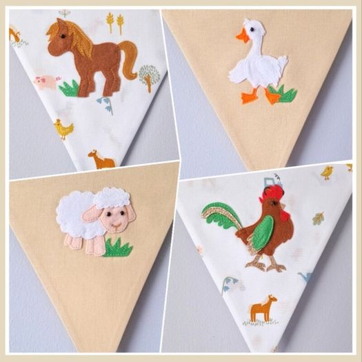 Beautiful Farm Themed Bunting