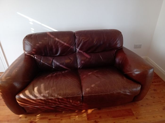 Two Seater Italian leather sofa