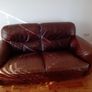 Two Seater Italian leather sofa Image 2