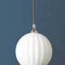 Two brand-new matching shades,  glass shade in opaline glass Image 6
