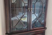 Mahogany Corner Unit / display cabinet
