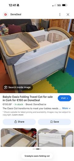 Folding cot babylo oasis