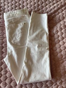 Ladies M&S White Skinny Magic Jeans Size 14